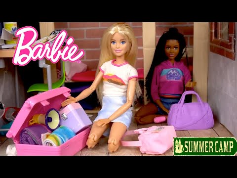 Barbie Doll Family Packing for Summer Camp & Outdoor Adventures