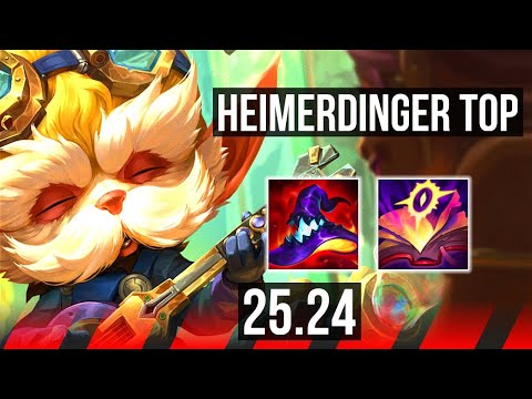 HEIMERDINGER vs K'SANTE (TOP) | First Strike, Good KDA: 10/1/0 | KR Master | 25.24