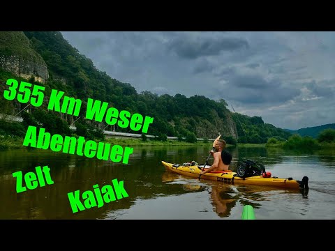 355 Km Kajak Wesertour 3. und 4. Tag