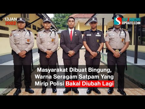 Masyarakat Dibuat Bingung, Warna Seragam Satpam Yang Mirip Polisi Bakal Dibuah Lagi
