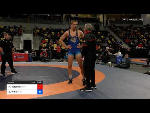 74 Kg Semis Anthony Valencia Sunkist Kids Wrestling Club Vs Evan Wick Titan Mercury Wrestling Club