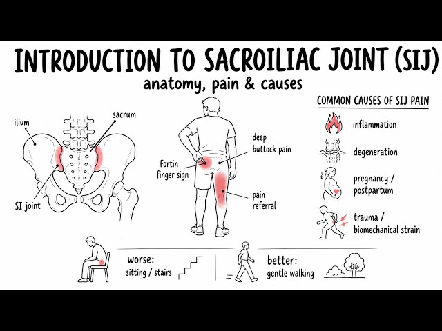 Introduction to Sacroiliac Joint (SIJ) anatomy, pain and causes