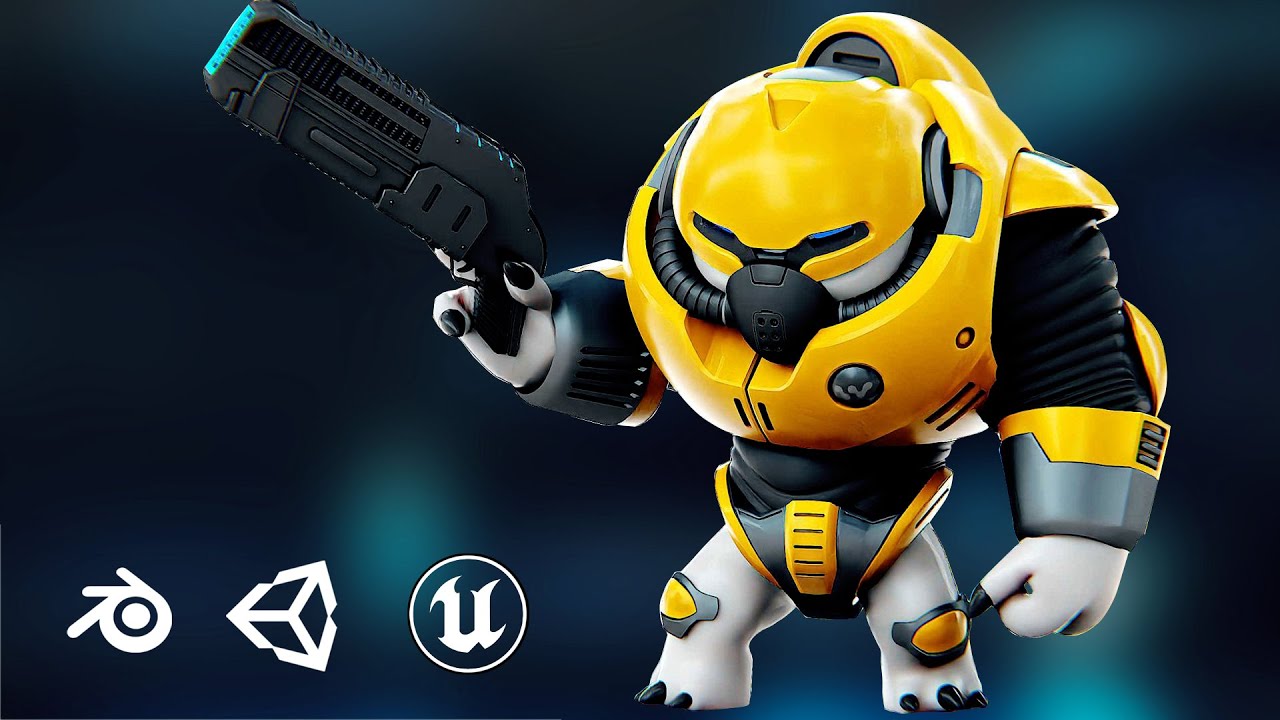 Alien Trooper 6-V Auto-Rig Pro Rigged For Mixamo Unreal Engine Unity 3D Model