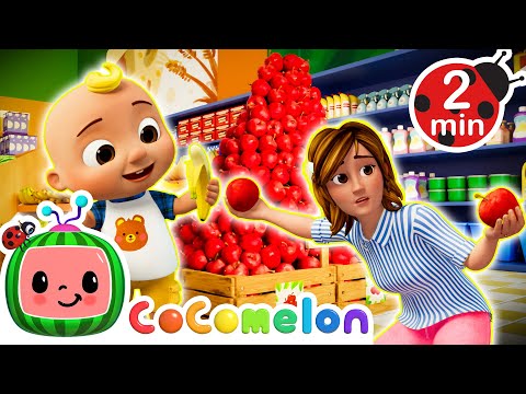 NEW | 🍎 Apples & Bananas 🍌 (Grocery Store Singalong) | CoComelon | Songs and Cartoons