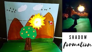 Shadow formation working model project | light and shadow formation | school exhibition project |diy