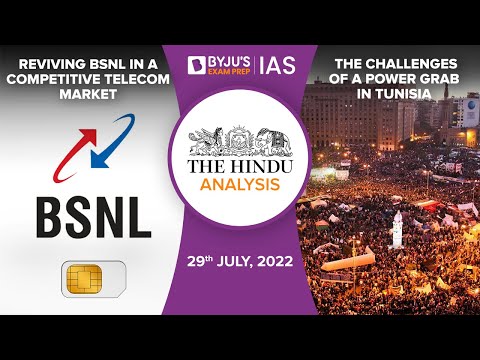 'The Hindu' Newspaper Analysis for 29th July 2022. (Current Affairs for UPSC/IAS)