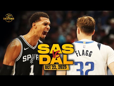 Dallas Mavericks vs San Antonio Spurs Full Game Highlights | Oct 22, 2025 | FreeDawkins