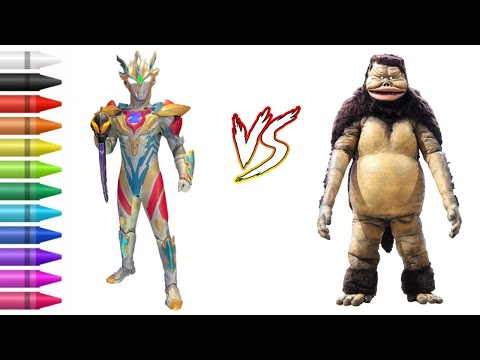 Ultraman Z Delta Rise Claw vs M1 Coloring Pages