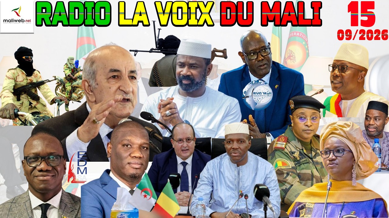 La Revue de Presse de la RADIO LA VOIX DU MALI du 15 Septembre 2026