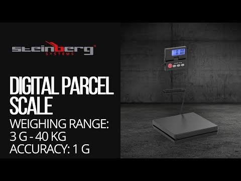 video - Digital pakkevekt - 40 kg / 1 g - Basic - ekstern LCD