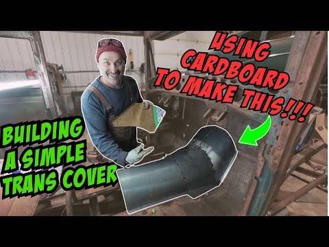 Using Cardboard patterns to build a transmission tunnel step by step!