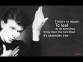 Absolute Beginners - David Bowie  - lyrics