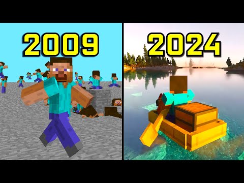 Evolution of Minecraft 2009-2023