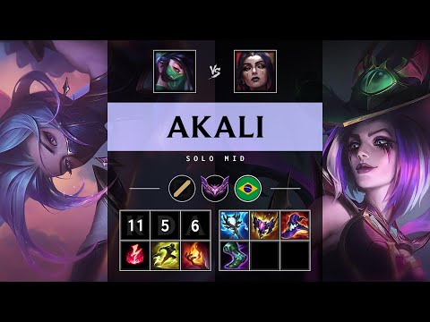 Akali Mid vs LeBlanc - BR Master Patch 25.13