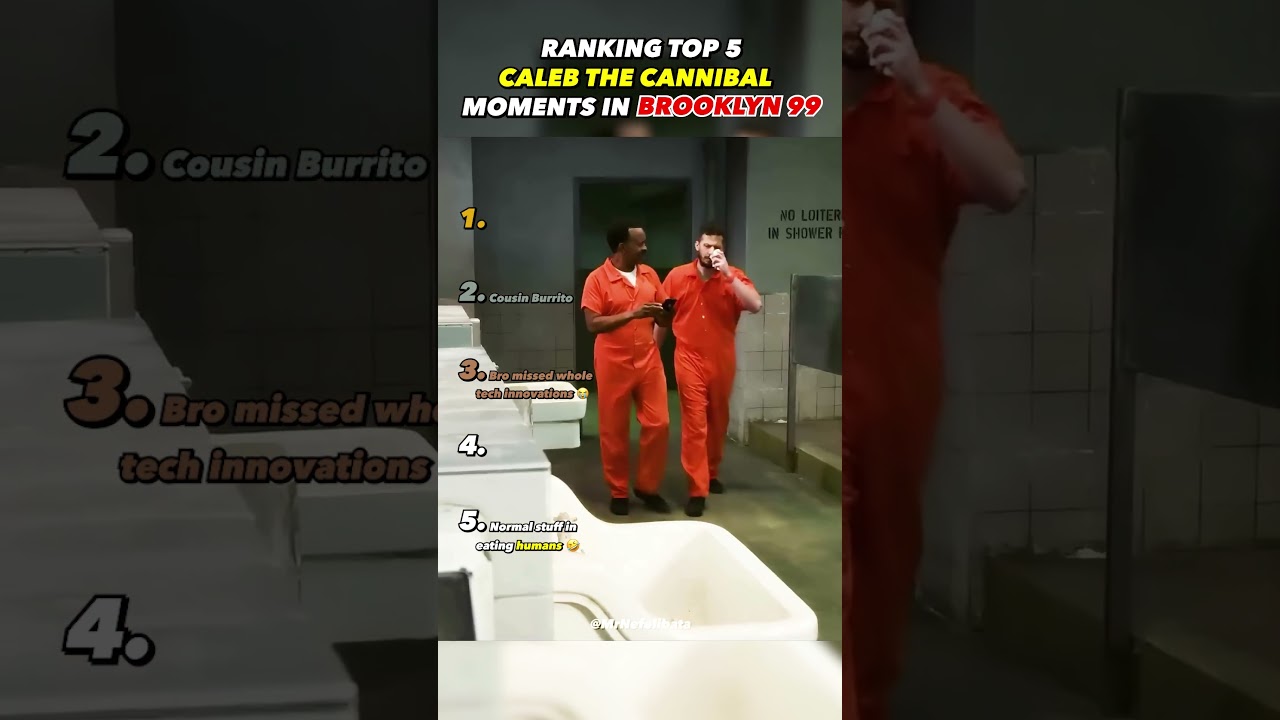 Ranking The Top 5 Caleb The Cannibal Moments in Brooklyn 99 🤣☠️