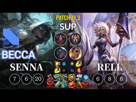 DRX Becca Senna vs Rell Sup - KR Patch 11.3
