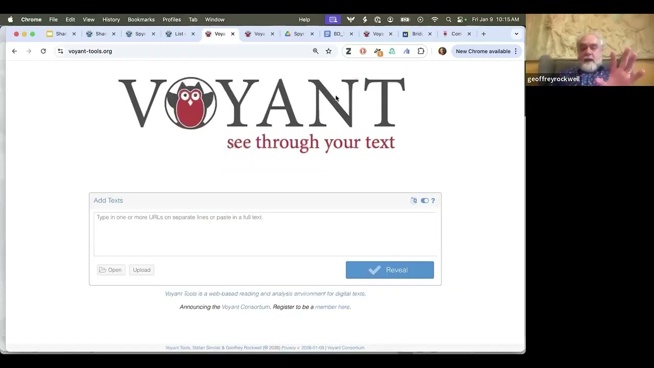 Sharing What You Did: Documenting Text Analysis Research with Voyant and Spyral — Session 1