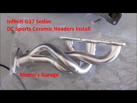 2013 Infiniti G37 Sedan Megan Racing Headers vs DC Sport Headers - Install Video Part 2