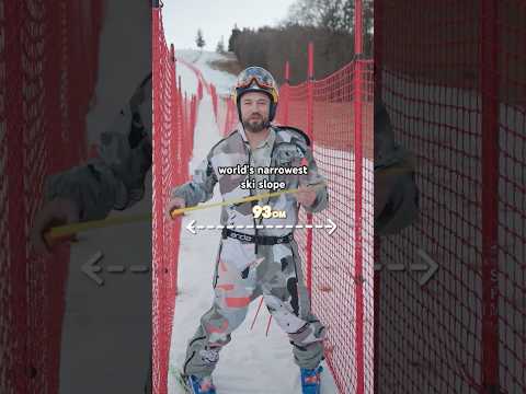 World's Narrowest Ski Slope? ⛷️