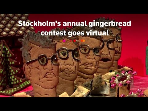 ストックホルム、毎年恒例のジンジャーブレッドコンテストを開催 (Stockholm hosts annual gingerbread competition)