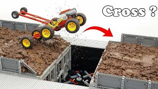 New Test LEGO Cars vs Growing Gap Obstacles & Muddy