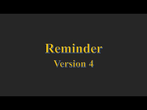 FBP: Reminder App