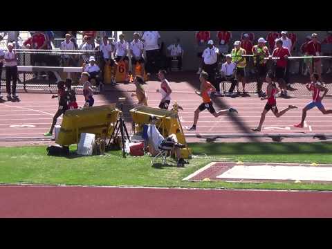 IAAF U20-WM Eugene 2014 - 800m Männer Semifinale 1/3 mit Dominik Stadlmann