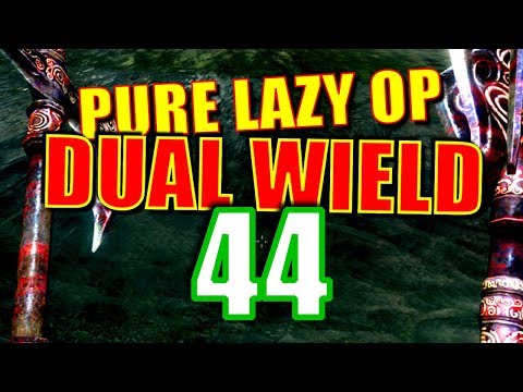Skyrim Pure Lazy OP Dual Wield Walkthrough Part 44: Ustengrav (+ Riverwood Whacks Sven!)