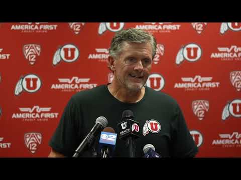 09/03/22 - Utah Football Post Game Press Conference - Utah vs Florida