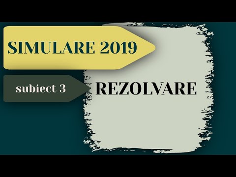 Rezolvare Simulare Bacalaureat 2019 Informatica - Subiectul 3 - Pregatire BAC
