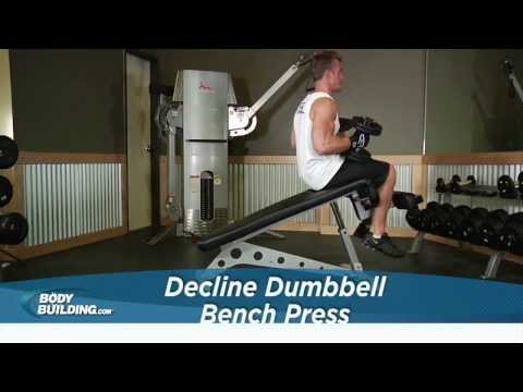 Decline Dumbbell Bench Press  - Chest Exercise - Bodybuilding.com