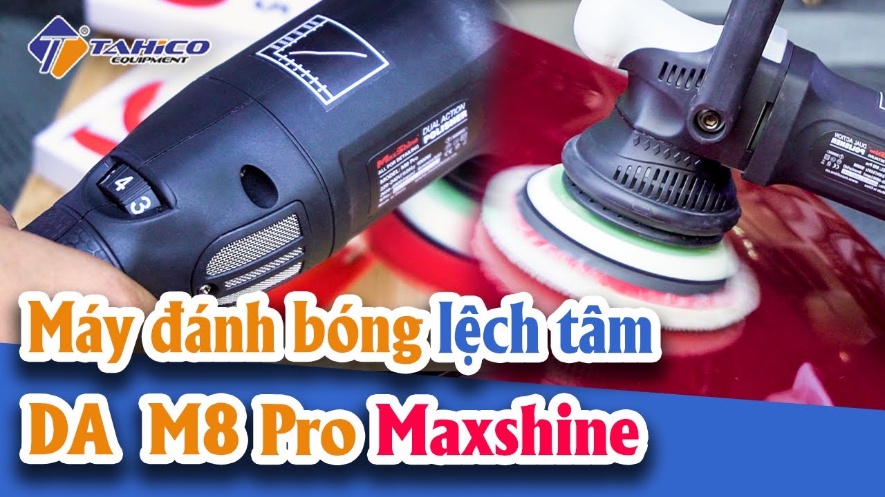 Máy đánh bóng lệch tâm DA tay nắm dài M8 Pro Maxshine 16