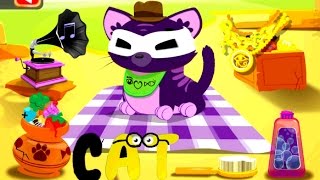 Kids learn to read with Phonics Games | Wonster Words ABC Spelling "AT" - Children Education