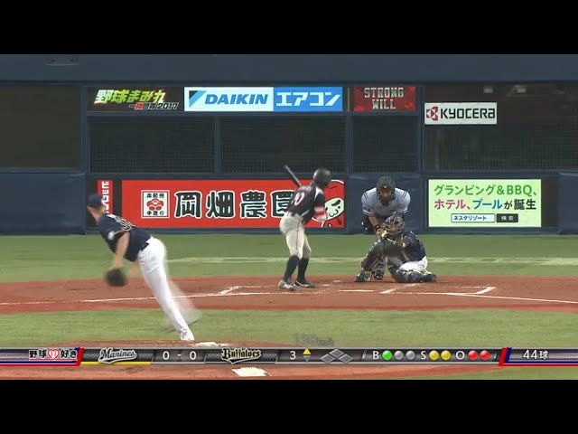 【3回表】バファローズ・ディクソン 圧巻の投球術で5者連続奪三振!! 2017/7/9 Bs-M