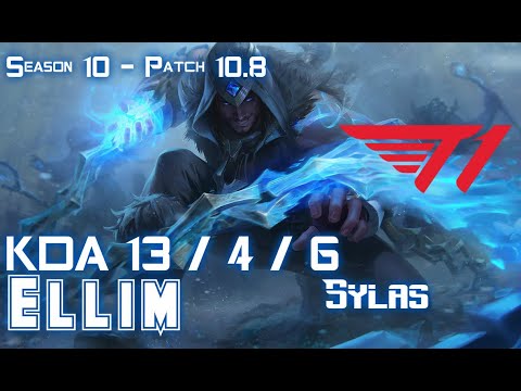 T1 Ellim SYLAS vs JARVAN IV Jungle - Patch 10.8 KR Ranked