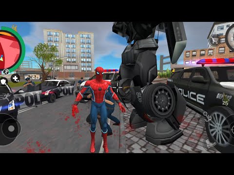 Play with SPIDER-MAN in Vegas Crime Simulator 2 Police War - IOS/Android GamePlay @elliotNaxeex