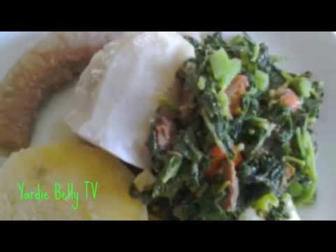 Jamaican CALLALOO with SMOKED RED HERRING