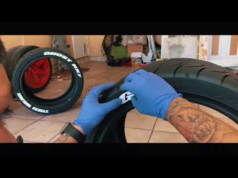 Tredwear tire lettering on Yokohama ad08r (how to install)