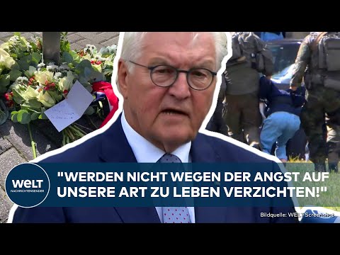 SOLINGEN: Deutsches Staatsoberhaupt Steinmeier warnt! "Dürfen Hass und Hetze keinen Raum lassen!"