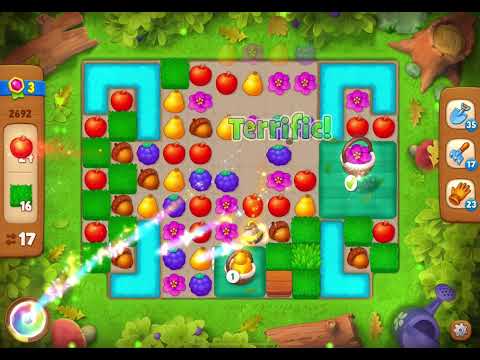 GardenScapes Level 2692 no boosters (24 moves)