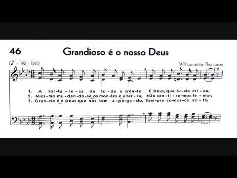 Hinário 5 CCB - Hino 046 - Grandioso é o nosso Deus - Strings - Teclado Yamaha PSR S670
