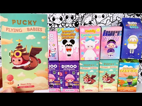 Pop Mart Blind Boxes Hype Panda, Pucky Flying Babies, Bobo & Coco, Dimoo, The Monster unboxing