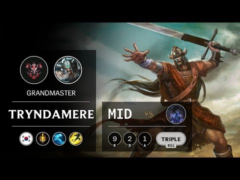 Tryndamere Mid vs Sylas - KR Grandmaster Patch 9.15