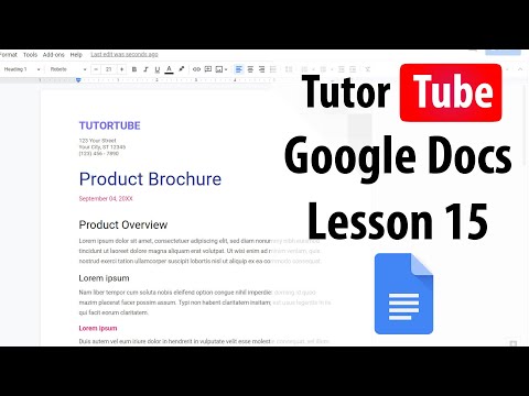 Google Docs Tutorial Lesson 1 Accessing Google Docs with your Google Account