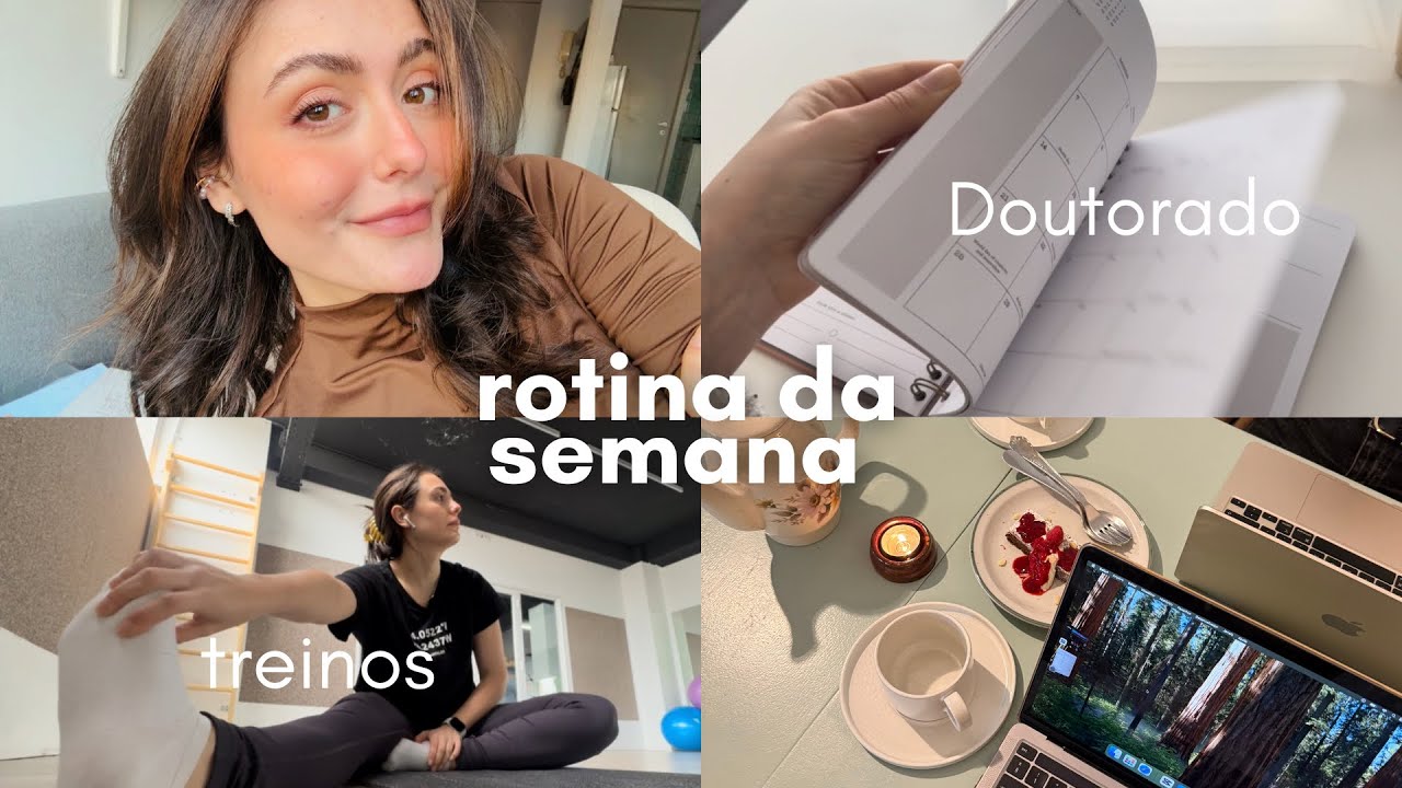 Planner novo, vergonhas no trabalho, doutorado e rotina - uma semana comigo!