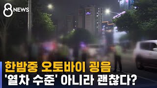 오토바이 굉음 붙잡아도…단속 기준은 '열차 소음' / SBS