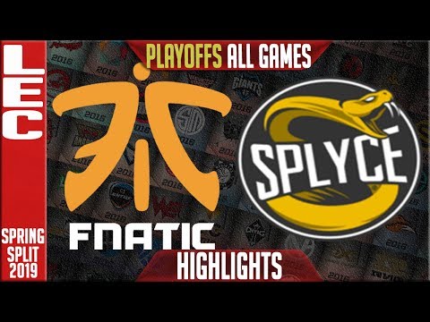 FNC vs SPY ALL GAMES Highlights | LEC Playoffs Spring 2019 Round 2 | Fnatic vs Splyce
