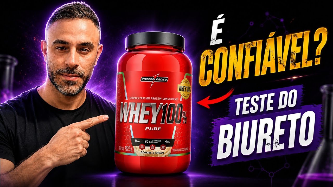 Miniatura da avaliação em vídeo de Whey Protein Integralmedica Whey 100% Pure Baunilha 900g