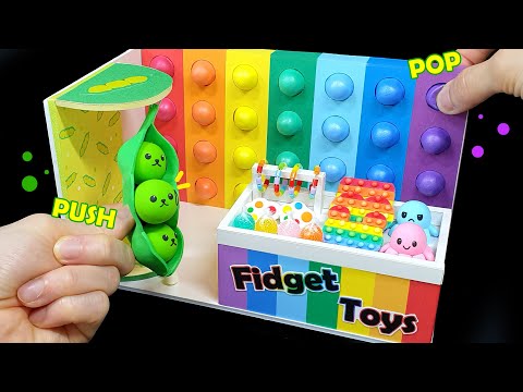 DIY Miniature Realistic Fidget toys shop # - Push pop ｜pop it ｜TikTok fidget toys shop ｜ 피젯토이가게 만들기