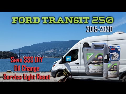 How to do an Oil Change and Filter - Ford Transit 250 / Service Light Reset 2015 - 2020 | DIY Guide